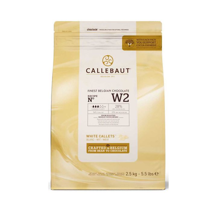 

Siap Kirim Callebaut W2 White Chocolate Callets Coklat Cokelat Putih 28% 500G