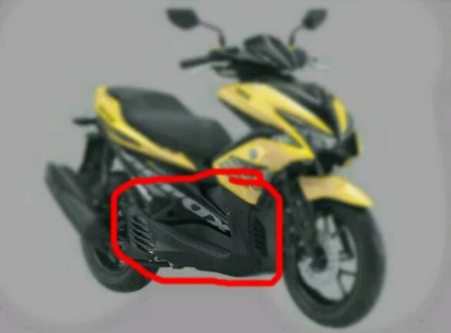 Cover dek bawah bagian samping Aerox 155 original kanan atau kiri