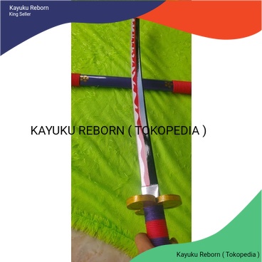 pedang kayu enma zoro cosplay anime