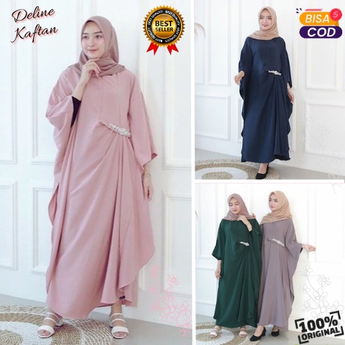 DELINE KAFTAN - Pakaian Muslim Wanita Modern /pakaian wanita baju gamis wanita terbaru baju atasan w