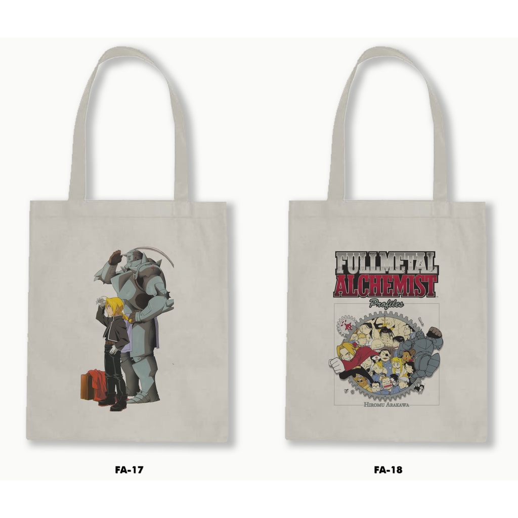 TOTE BAG BLACU - FULLMETAL ALCHEMIST 01