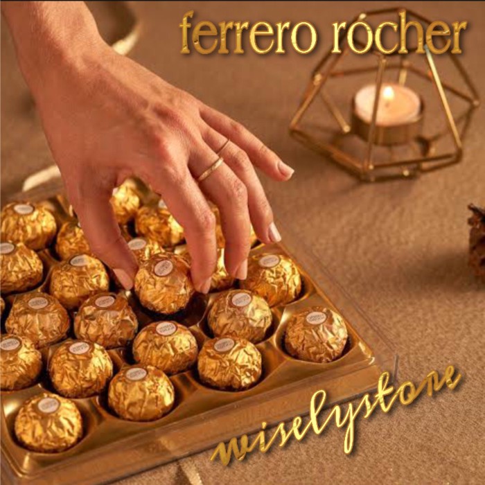 

Coklat Lebaran - Ferrero Rocher T24 Chocolate Hazelnut Crunchy Kado Valentine / Lebaran