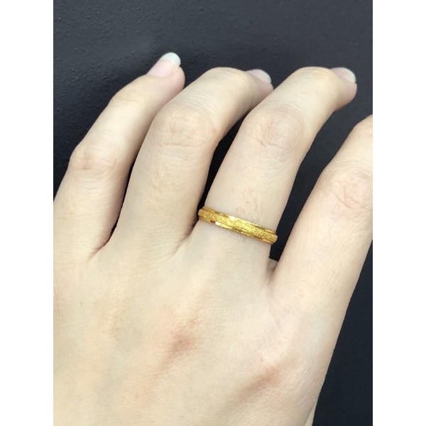 Cincin tabur pasir 24K model awet cocok untuk nikah / tunangan