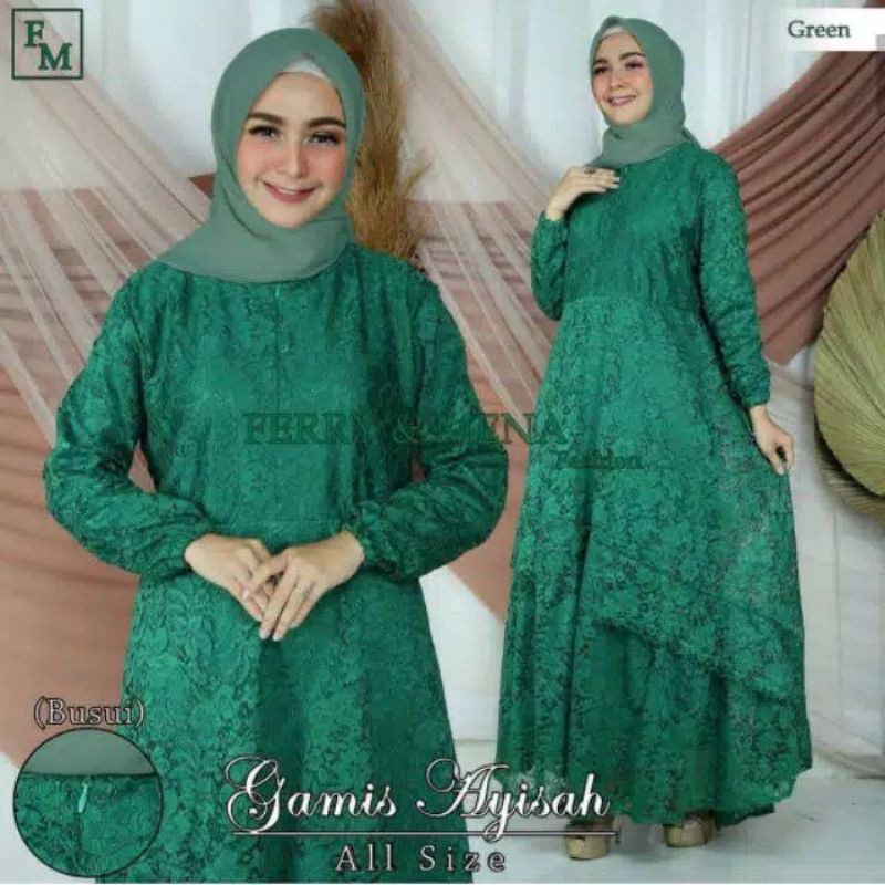 GAMIS BROKAT PREMIUM/KEBAYA MODERN/GAMIS PESTA/KEBAYA KONDANGANu