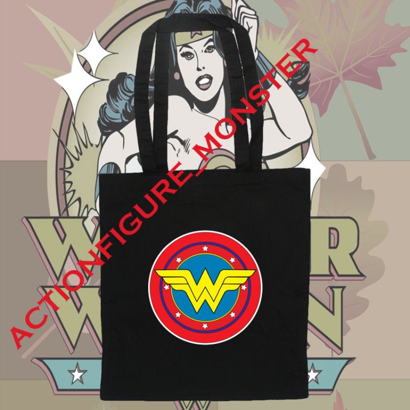 Tas Totebag Superhero Wonderwoman Tote Bag Wonder woman