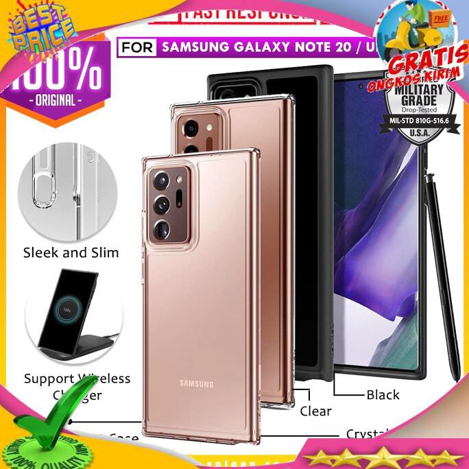 NEW PRODUK CASE SAMSUNG GALAXY NOTE 20 / ULTRA SPIGEN ULTRA HYBRID SLIM CASING - NOTE 20 ULTRA,