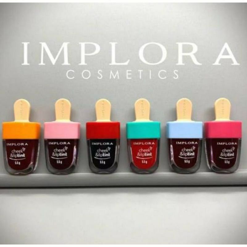 IMPLORA Cheek &amp; Lip Tint Model Ice Cream - Set Liptint &amp; Pemerah Pipi