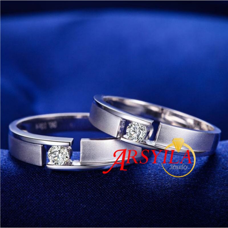 Cincin Nikah Cincin Tunangan Silver 950 Arsyila Jewelry