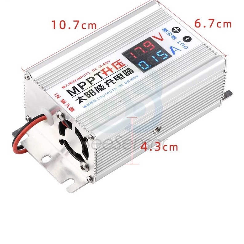 MPPT Pengisi 13-45V Diatur 24V 36V 48V 60V 72V Regulator Tegangan