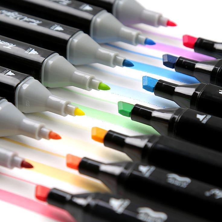 

10.10 TERLARIS TouchFive 24/36/48/60/80 Warna Sketsa Spidol Umum General Marker Set Animation Markers 332BDGX