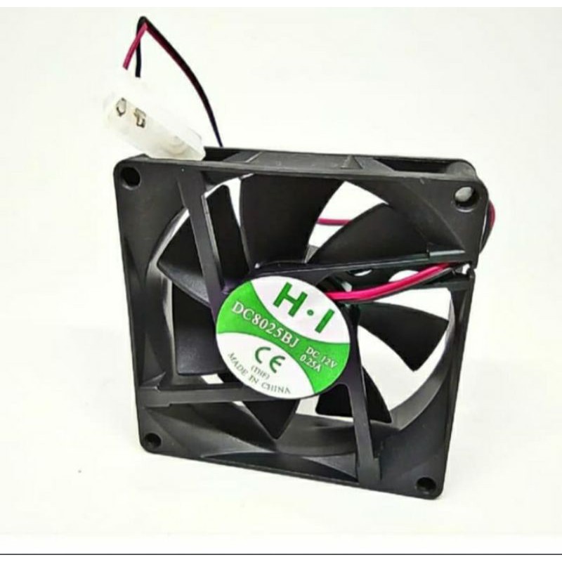 FAN CASING 8 CM HITAM / FAN CPU 8 CM HITAM