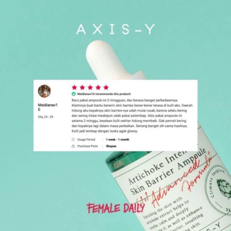 Axis-Y - Artichoke Intensive Skin Barrier Ampoule 30ml