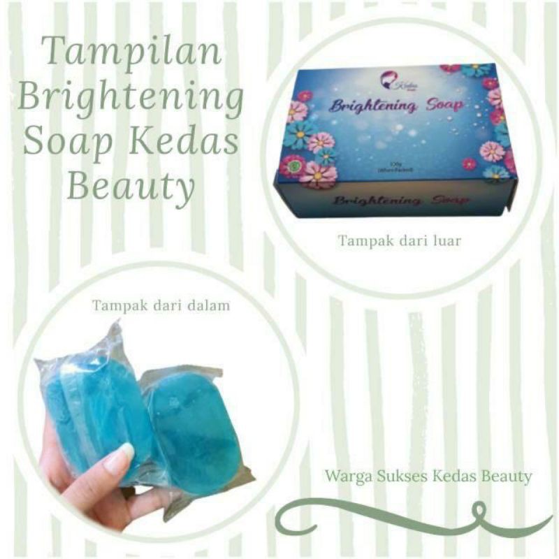 KEDAS BEAUTY BRIGHTENING SOAP 100 GR ~ ORIGINAL 100%-3