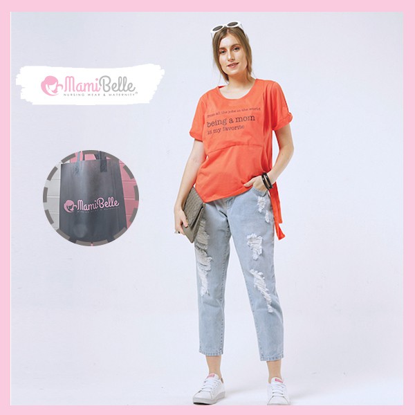 

Mamibelle Claritsa Hamil & Menyusui Pumpkin Orange “Being A Mom” Premium