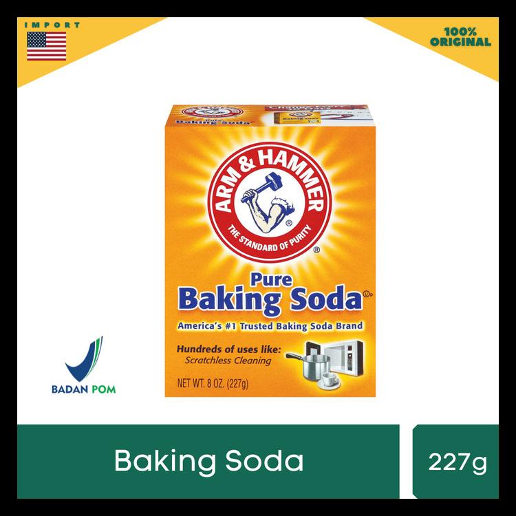 

Baking Soda Asli Usa Merk Arm & Hammer Baking Soda 226Gr