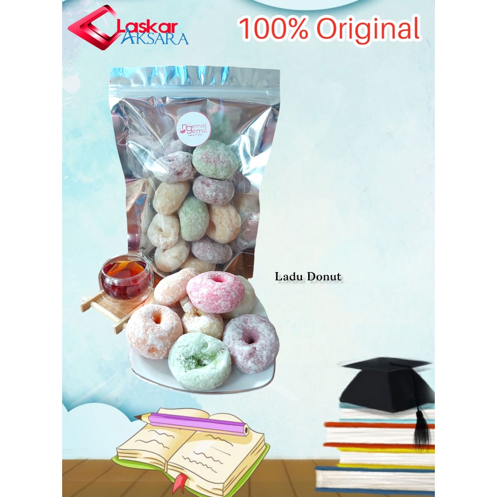 

Snack Jadul - Ladu Donut Kue Donat Bertabur Gula / Premium