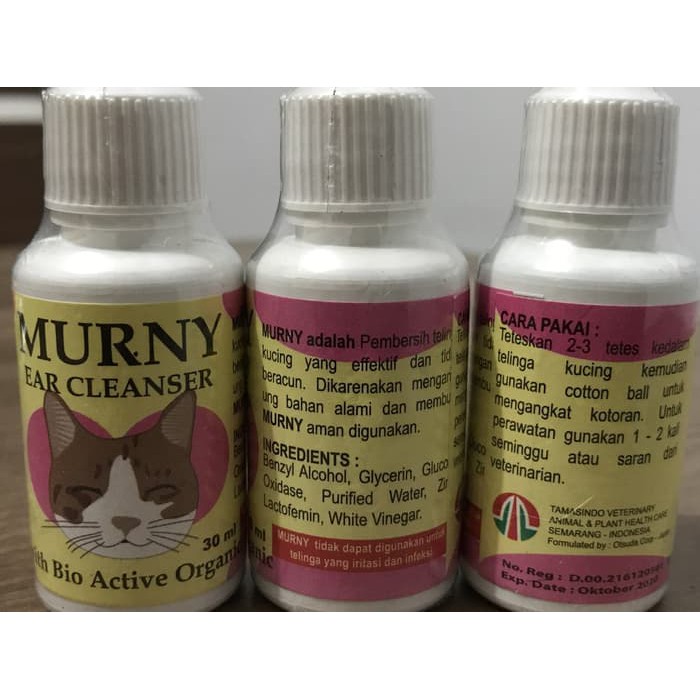 Cairan Pembersih Telinga Kucing &amp; Anjing Murny 30 ml