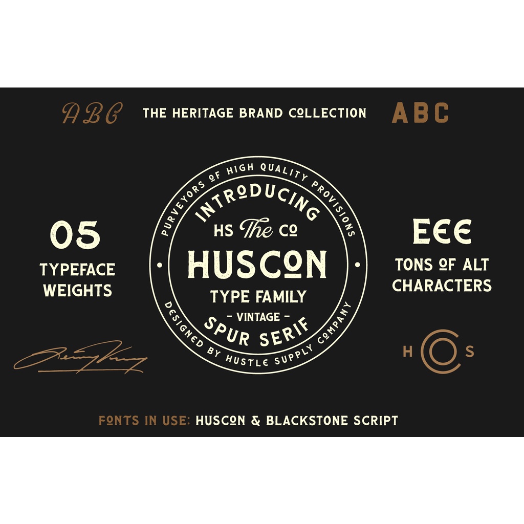 The Heritage Brand Font Collection