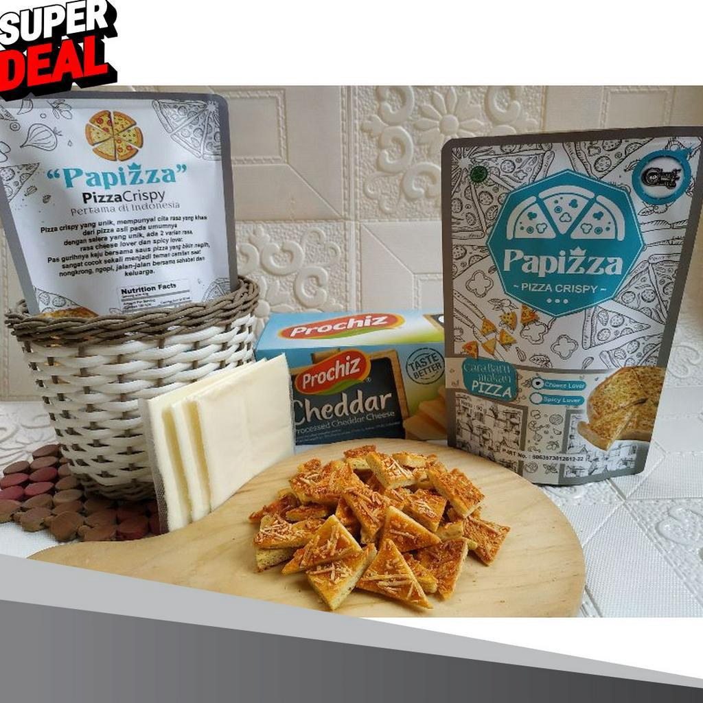 

FLAS SALE PAPIZZA Pizza Crispy 9g Renyah Gurih Cheesy Lover Cara Baru Makan Pizza