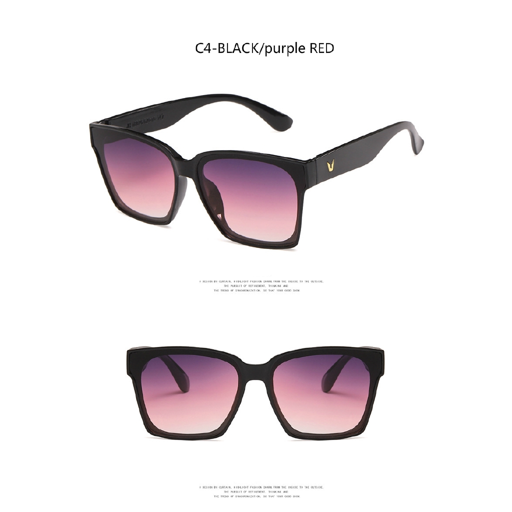 Korean style big frame fashion personality all-match sunglasses for men and women