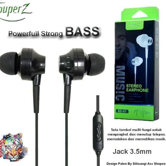 Hf Handsfree Headset Super Z SZ-01 Super Bass