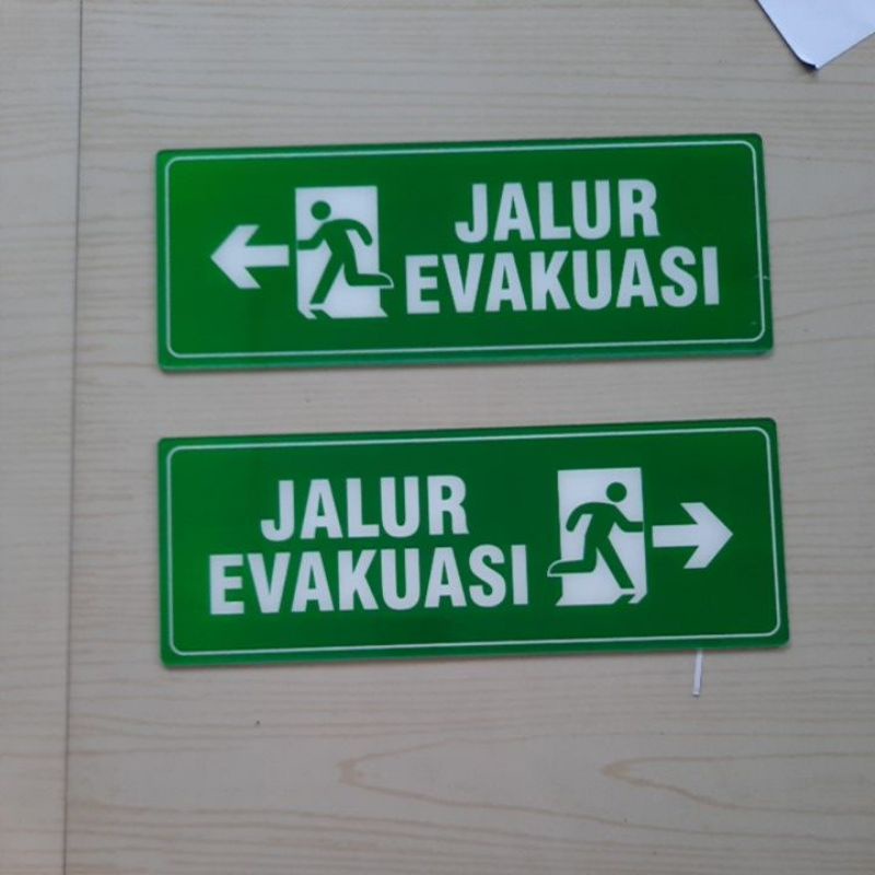 Akrilik Jalur Evakuasi