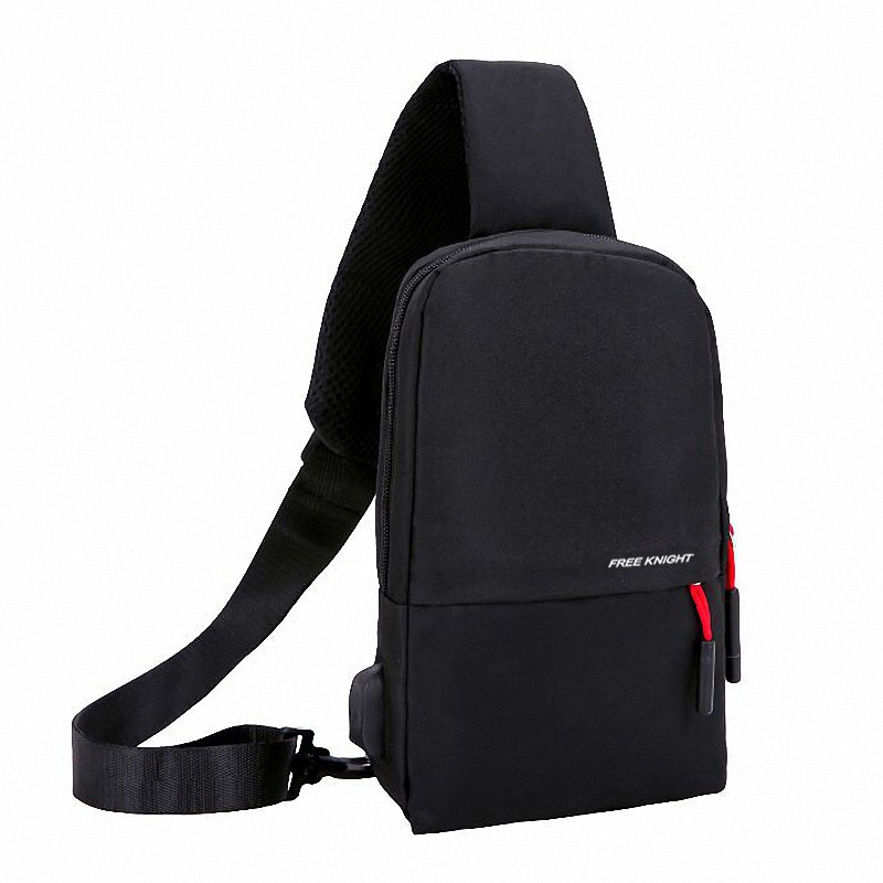 Highland Tas Selempang USB Charger Sling Bag Impor Batam Slempang Kanvas Tas Dada TS501