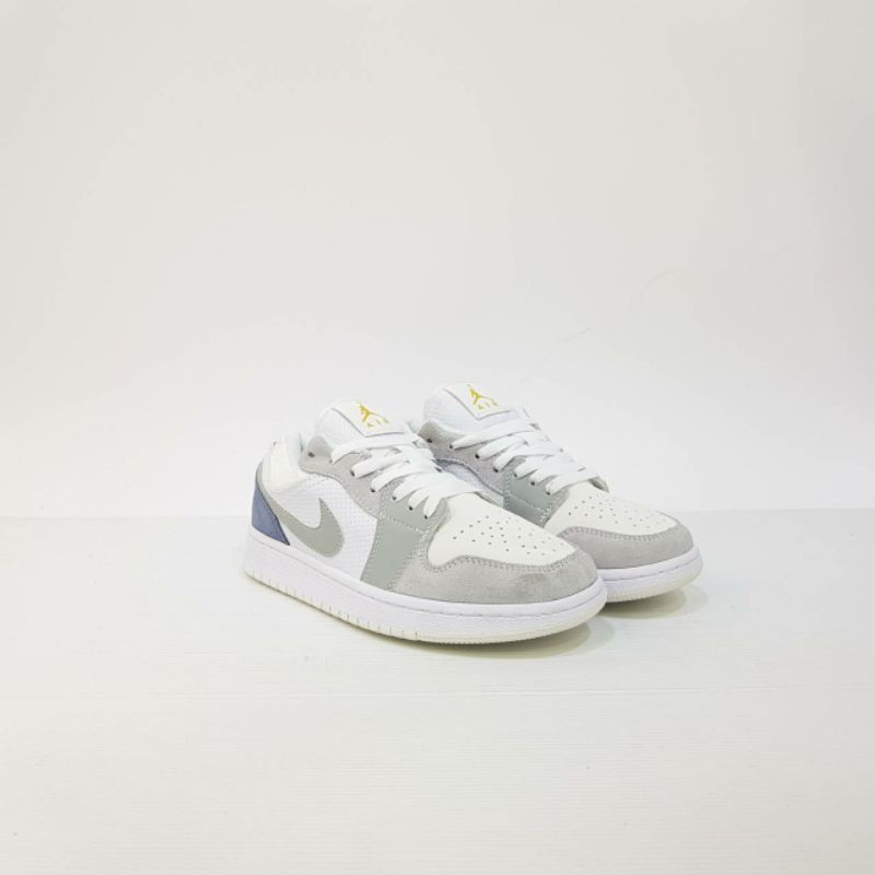 Sepatu Nike Air Jordan Retro 1 Paris Low White Sky-Grey BNIBWT ( Premium Quality Impor)