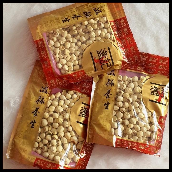 

DISKON TERBATAS !!! WHITE LOTUS SEED /BIJI TERATAI / LIAN ZHI PREMIUM 300GR HKG TERLARIS