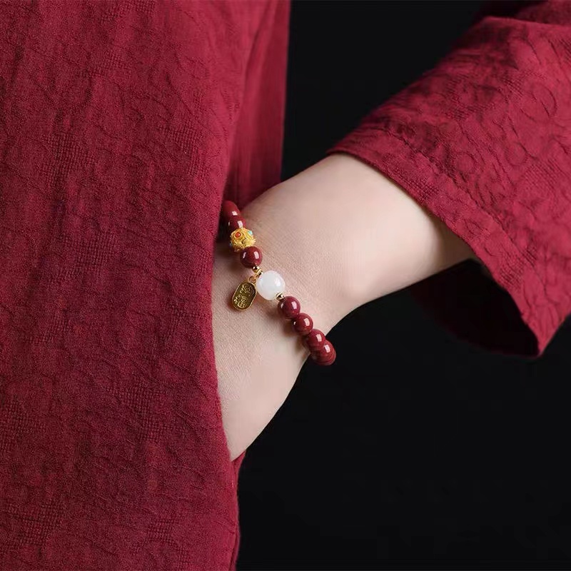 Gelang Keberuntungan Desain Gold Sand Ungu Imitasi Untuk Hadiah