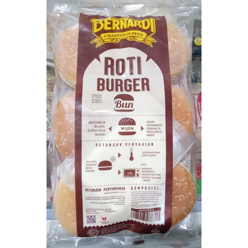

Bernardi Roti Burger Wijen Isi 6