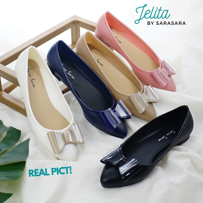 Flat Shoes Jelly Wanita Sara Sara JELITA - Sepatu Jelly Wanita - Sepatu Flat