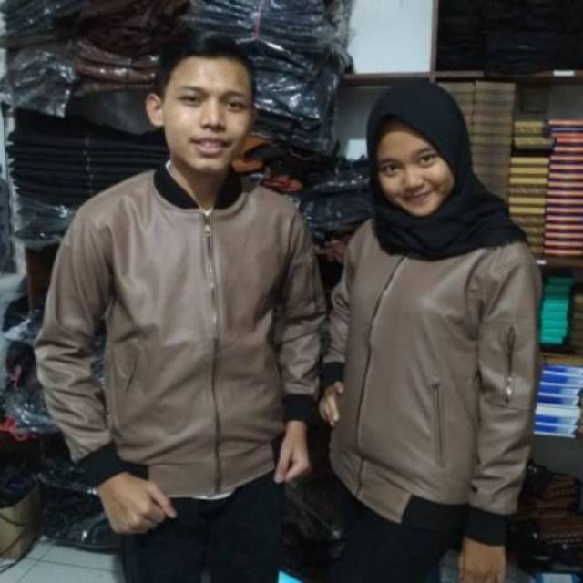 JAKET BOMBER SEMI KULIT / JAKET KULIT BOMBER CASUAL ADA 3 WARNA JEKET BOMBER JEKET KULIT