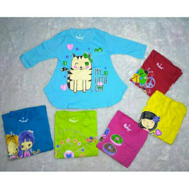 ATASAN TUNIK / TUNIK RYSYA / KAOS TUNIK / ATASAN ANAK PEREMPUAN / TSHIRT ANAK