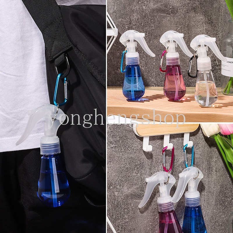 Botol Semprot Isi Ulang Minyak Esensial Parfum Cair Portabel Ukuran 60ml Dengan Kait Carabiner Untuk Travel