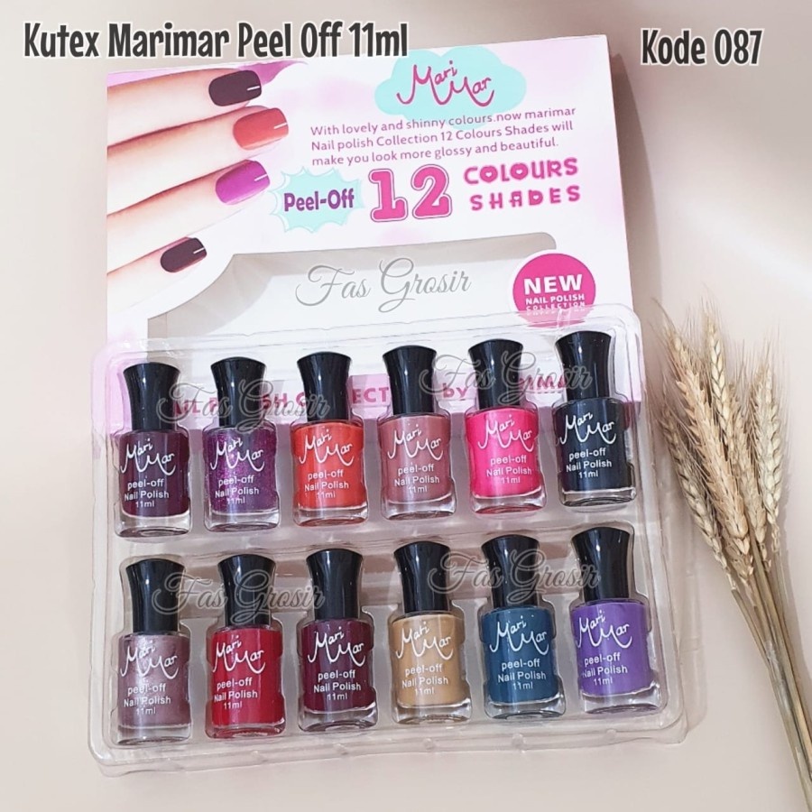 [PER BOX] KUTEK MARIMAR NAIL POLISH PEEL OFF - KUTEX KELUPAS MARIMAR