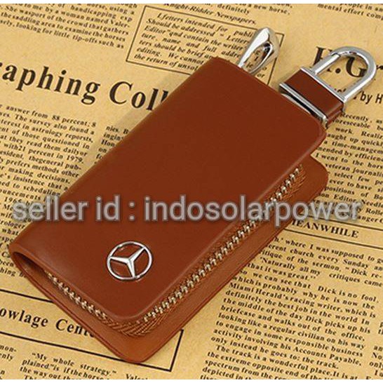 Dompet kulit kunci mobil MERCY MERCEDES BENZ A B C E Class CLS CLK SLK 350 200 240 250 300 350 500