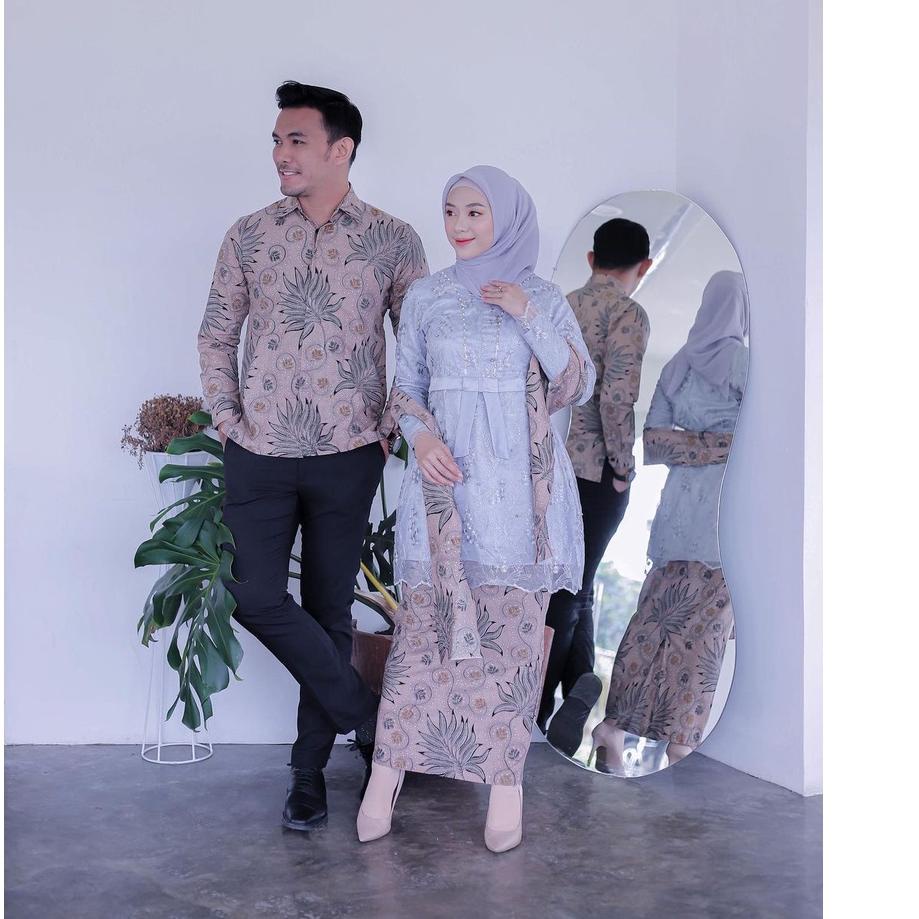 Muraaaahh.. Batik Brokat Kebaya Couple Modern Untuk Kebaya Wisuda Lamaran Tunangan Kondangan Warna G