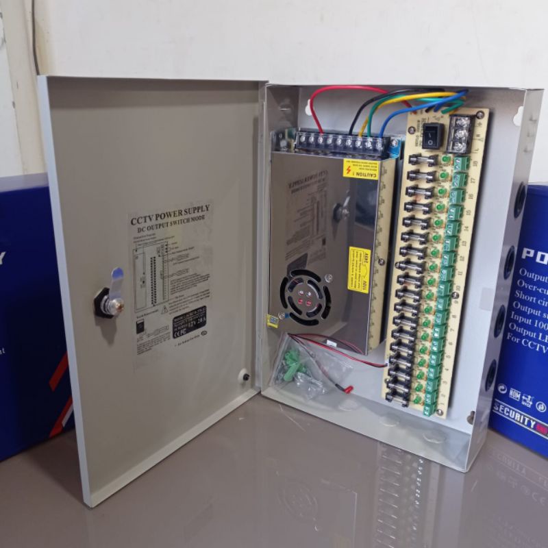 POWER SUPPLY CCTV BOX 12V 20A