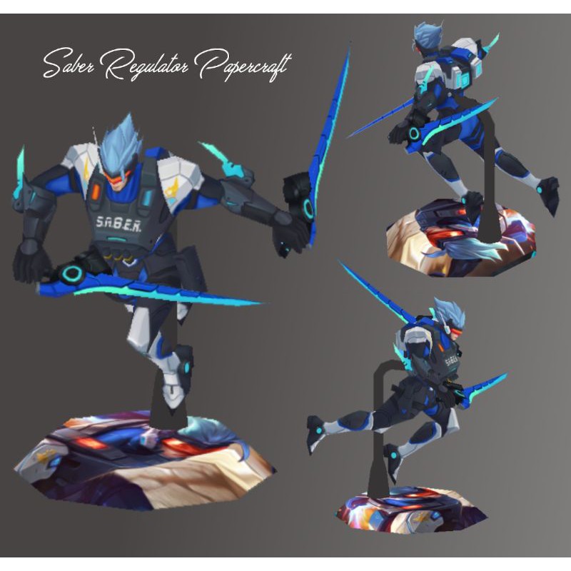 Hero Mobile Legends Saber Regulator Papercraft