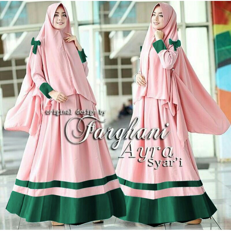 AIDA AYRA GAMIS SYARI PINK DW WANITA BUSANA MUSLIM 