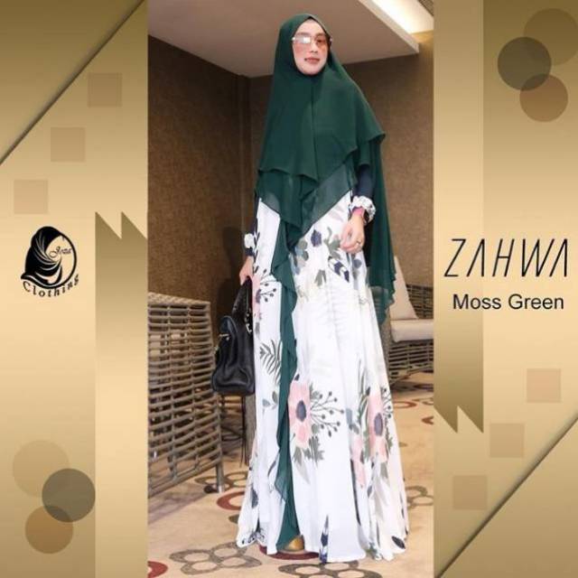 Gamis printing series set khimar original joza clothing