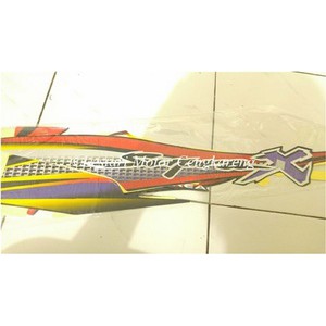 Striping Lis/Stiker body motor Supra X Kuning