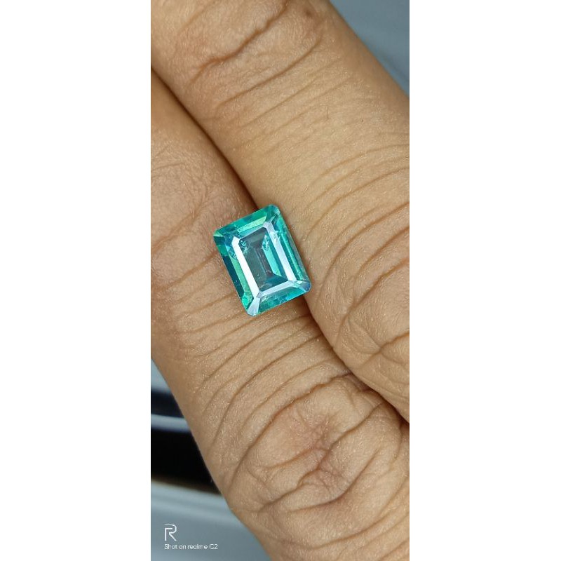Natural Green Topaz Octagon