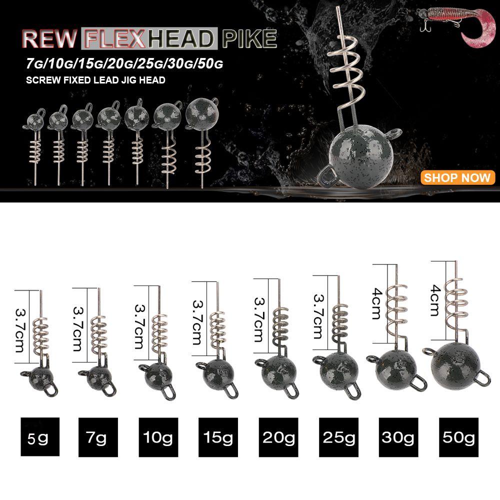 Chookyy 5g 7g 10g 15g 20g 25g 30g 50g Jig Head Sinkers Kualitas Tinggi Lembut Memikat Sambung Flexhead Baru