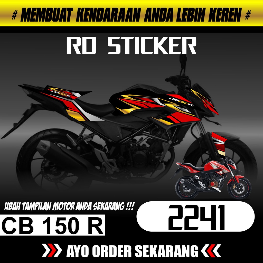 Striping CB 150 R FACELIFT 2016-2018 Striping CB 150 R FACELIFT Decal Motor CB 150 R FACELIFT stripi