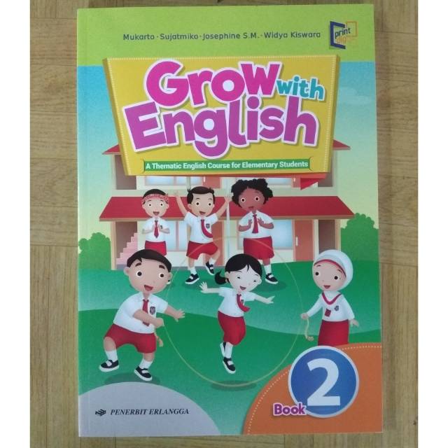 Buku Grow With English Book 2 Bahasa Inggris Kelas 2 Sd Erlangga Shopee Indonesia