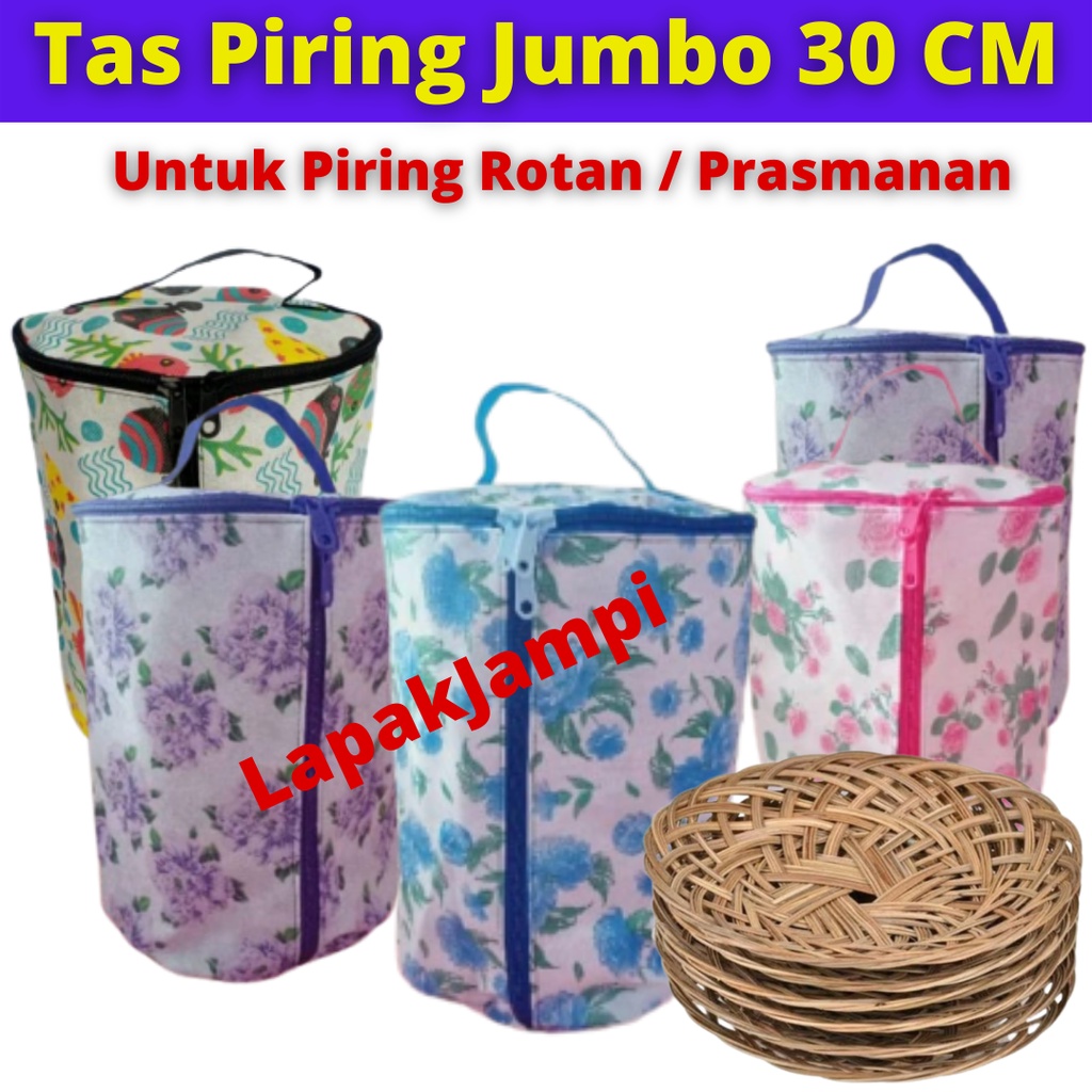 Tas Piring Jumbo/Sarung Piring Jumbo/Plate Pouch/Tempat Penyimpanan Piring/Pounch/Tempat Piring