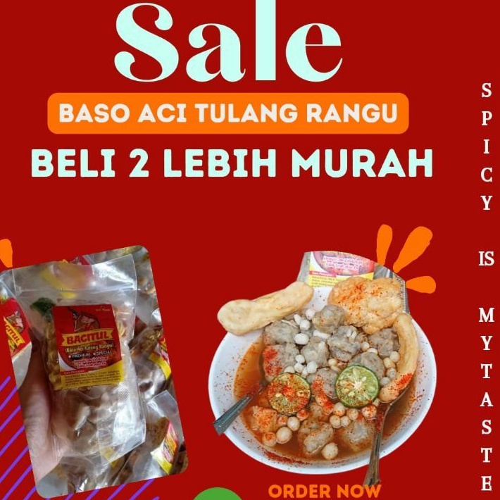 Jual Paket 2 Bungkus Baso Aci Tulang Rangu Instant Terenak Termurah