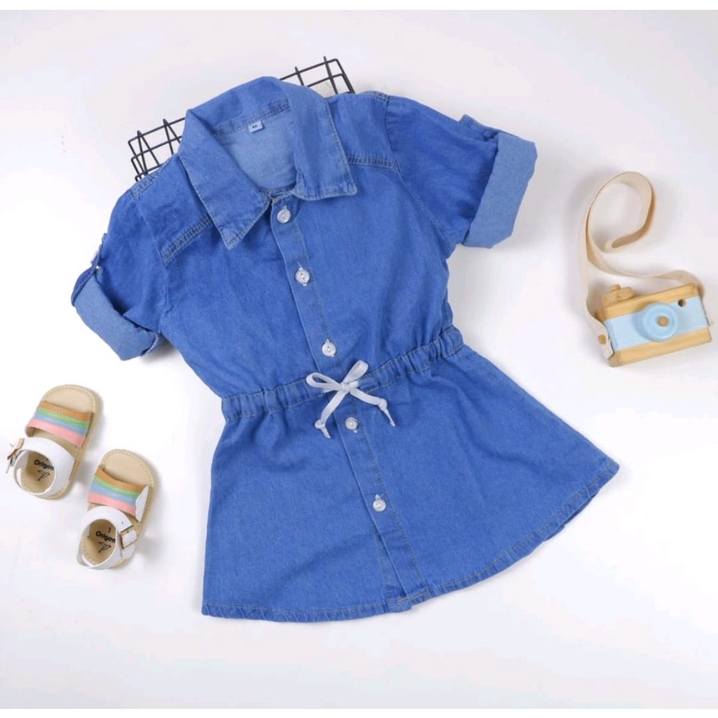 DRESS CLARISSA DRESS JEANS ANAK 1-4TH Dress Anak Jeans DRESS CLARISSA / DRESS JEANS ANAK